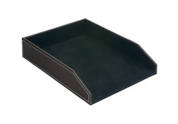 5 Star Faux Leather Letter Tray Brown
