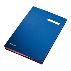 Signature Book 20 Comp 340 X 240mm Blue                     mm Blue