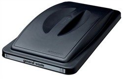 Ecosort Gen Wstlid Blk Spiceecogenlid1                      d 295x525x75mm Black Ref SPICEECOGENLID1