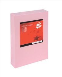 5 Star Tint CD A4 160g L/Pink PK250                         Pink [250 Sheets]