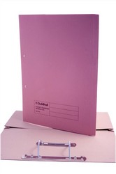 Guildhall Pkt Transfer Spring File Pink                     mm Foolscap Pink Ref 349-PNKZ [Pack 25]